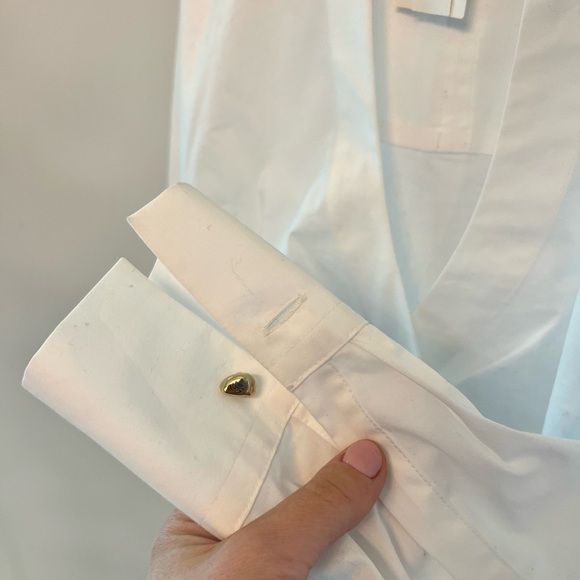 Vince White Wrap Crop Blouse - Picture 5 of 5